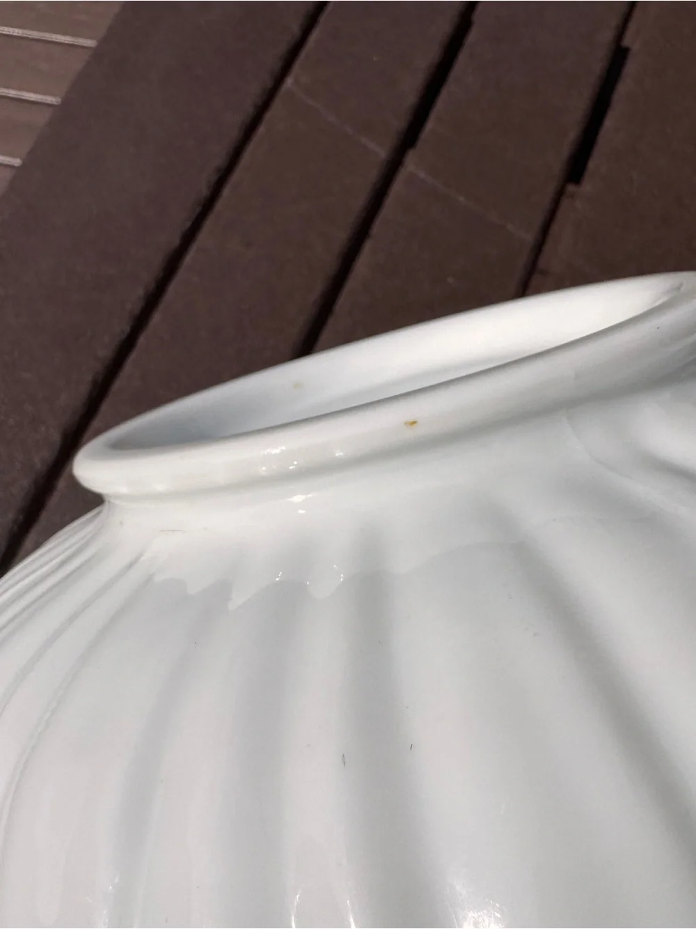 Westmoreland Milk Glass Lotus Bowl